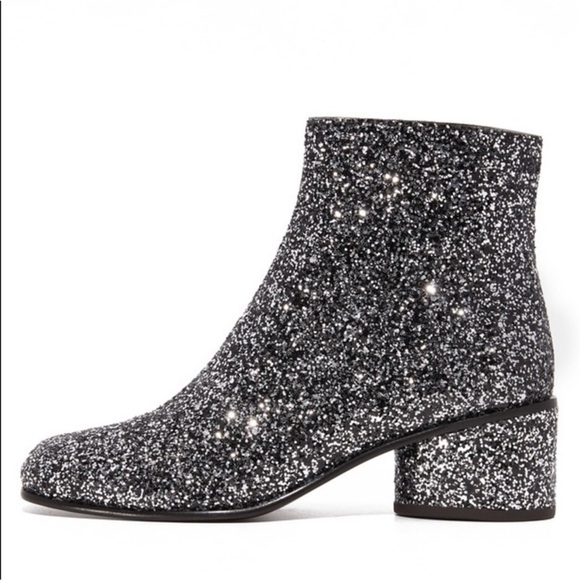 Marc Jacobs Camilla Square Toe Glitter Boots38